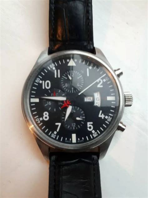 iwc schaffhausen pilot top gun fake|Identifying a fake pilots watch .